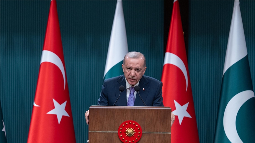 أردوغان يشيد بموقف باكستان الثابت من القضية الفلسطينية