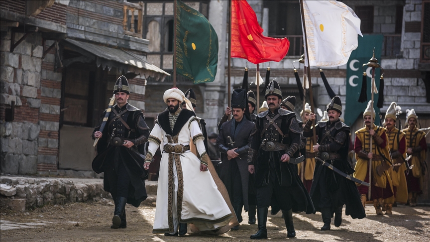 Mehmed: Fetihler Sultanı dizisinde "Ayasofya'da ilk cuma" sahnesinde gönüllü oyuncular rol aldı