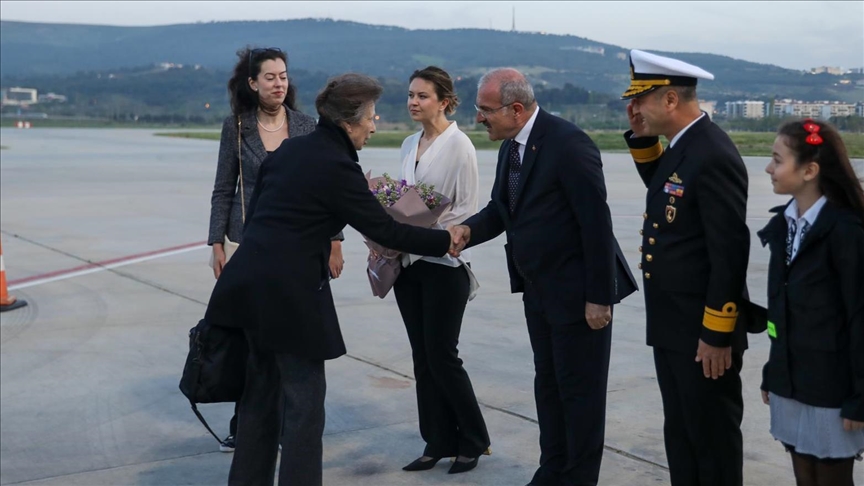 Birleşik Krallık Kraliyet Prensesi Anne, Çanakkale'ye geldi