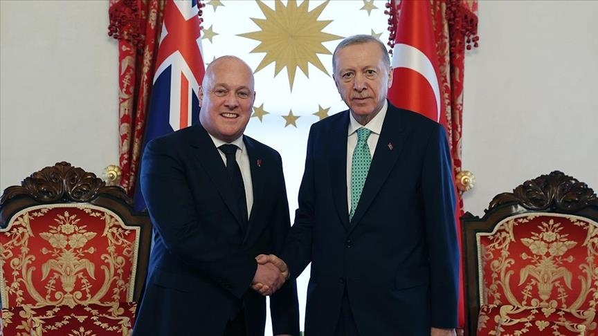 أردوغان ينظم مأدبة عشاء على شرف رئيس وزراء نيوزيلندا