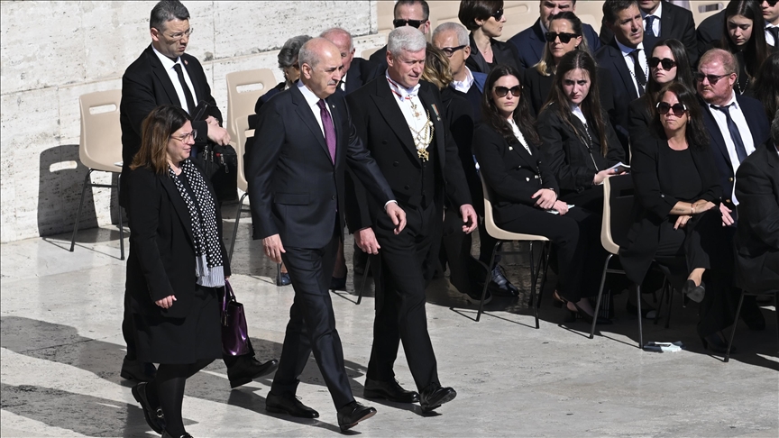 Turkish parliament speaker attends Pope Francis’ funeral at Vatican