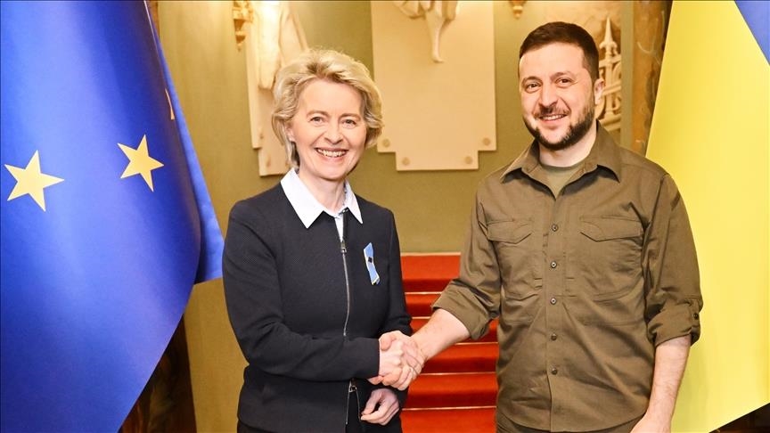 EU’s von der Leyen assures Zelenskyy of support at 'negotiating table'