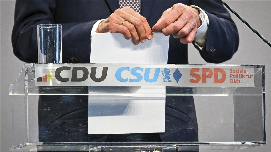La alianza CDU/CSU aprueba un acuerdo de coalición con los socialdemócratas en una conferencia especial