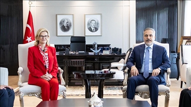 Turkish foreign minister receives top UN telecommunications official