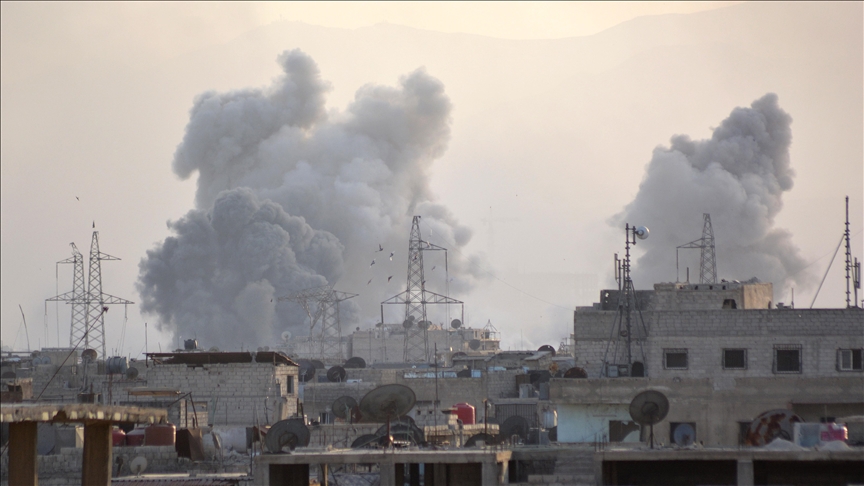 Israel carries out airstrikes on town of Ashrafieh Sahnaya in Damascus countryside