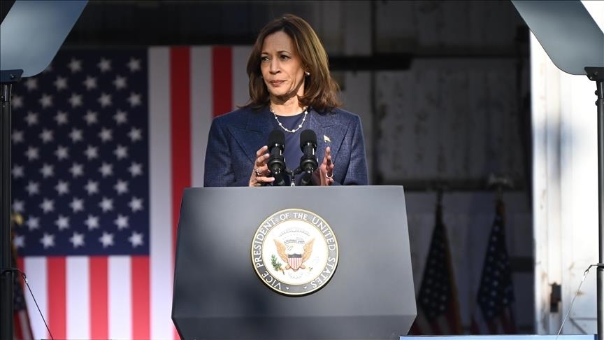 Kamala Harris blasts Trump tariffs in 1st major speech since leaving office
