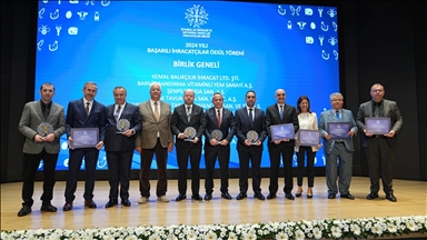 Su ürünü ve hayvansal mamul ihracatçısı şirketler ödüllendirildi
