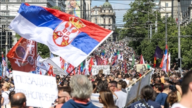 Prvomajski protest ispred Vlade Srbije u Beogradu: Aktuelni zakoni se moraju mijenjati