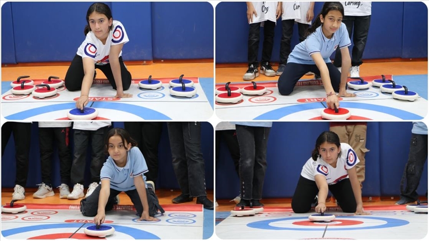 Dezavantajlı mahalledeki sporcu kızların Floor Curling'de hedefi Türkiye şampiyonluğu