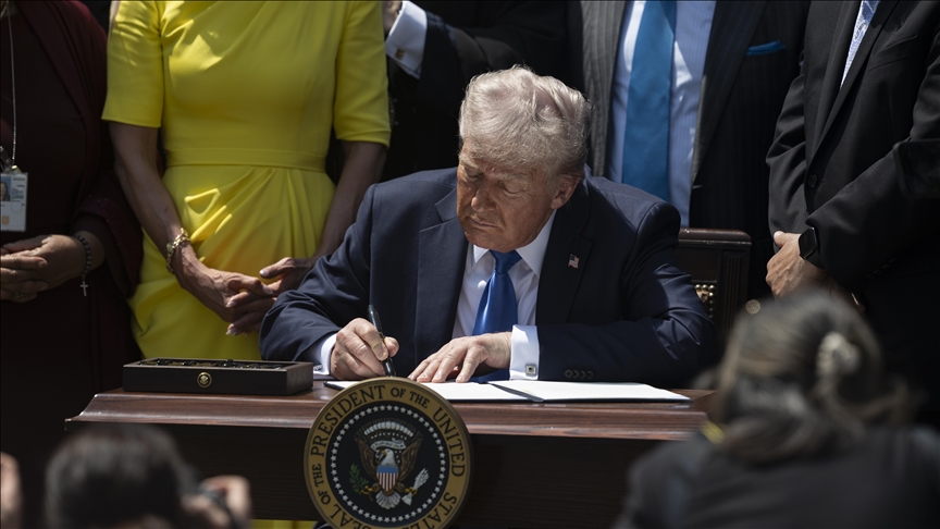 Trump signs order to cut federal funding for US public broadcasters NPR and PBS