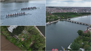 Meriç Nehri'ndeki kürek yarışları Edirne'nin turizmine katkı sağlıyor