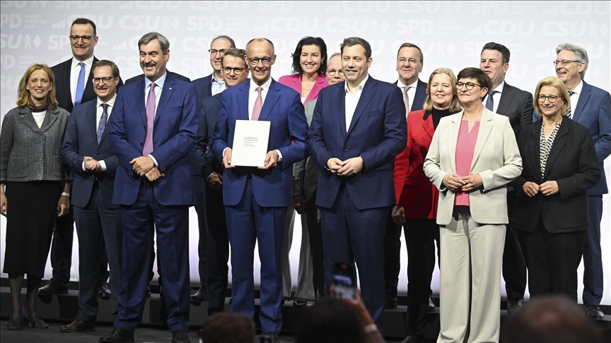Germany's conservative CDU/CSU alliance seals coalition deal with Social Democrats