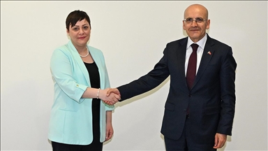Bakan Şimşek, Kuzey Makedonya Maliye Bakanı Koçovska ile görüştü