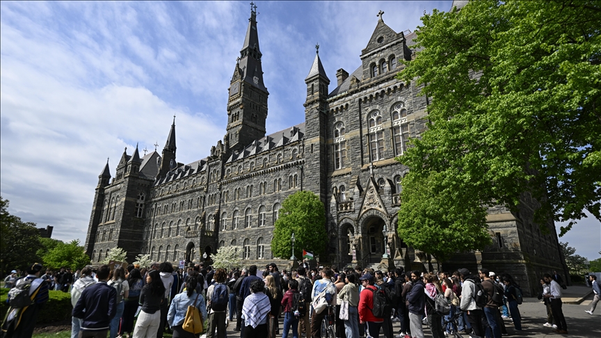 Georgetown joins Columbia, Tufts in vigil for detained scholars, students critical of Israel