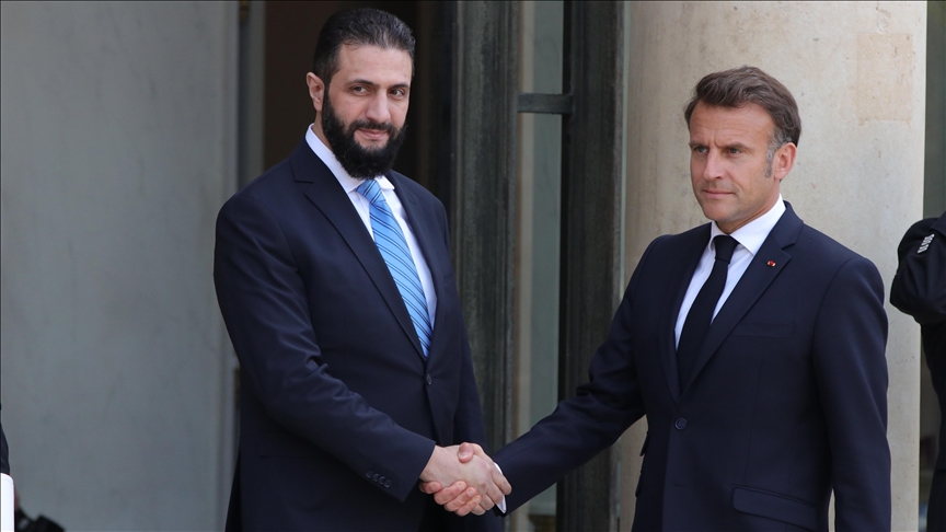 Syrian President Sharaa arrives in Paris, his first visit to Europe since taking office