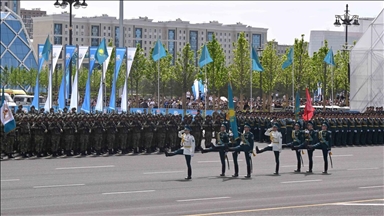 В Астане состоялся масштабный военный парад, посвященный 80-летию Победы