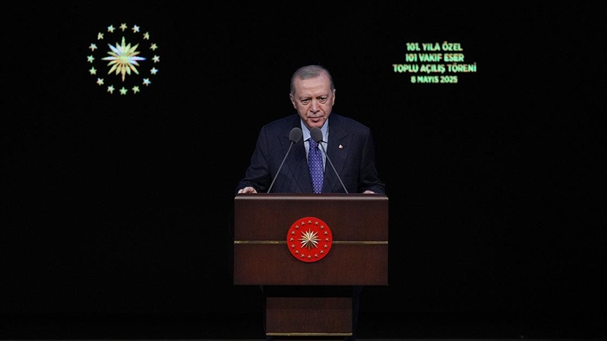 Cumhurbaşkanı Erdoğan: Son 23 yılda ihya edilen vakıf kültür varlıklarının sayısı 5 bin 927'ye ulaşmıştır