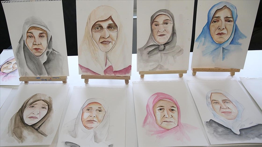 Rize'de şehit annelerine portreleri hediye edilecek