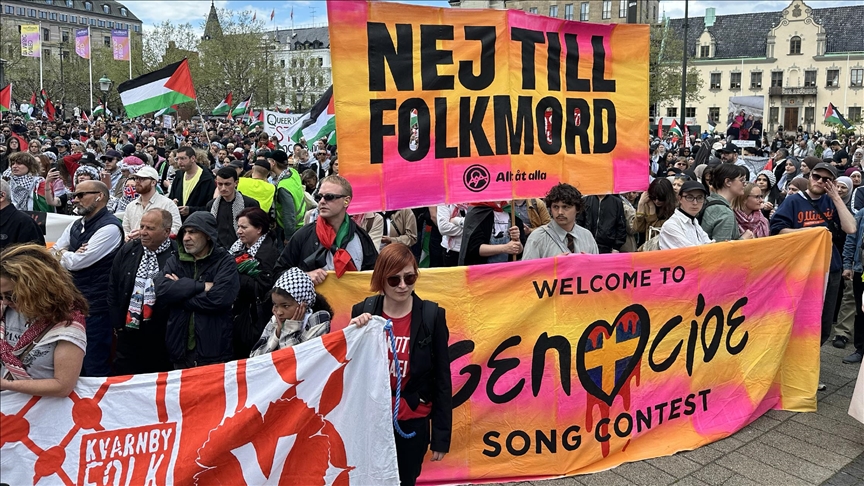 سويسرا.. احتجاجات مناهضة لإسرائيل بافتتاحية مسابقة "يوروفيجن"