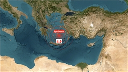 Ege Denizi'nde 4,9 büyüklüğünde deprem