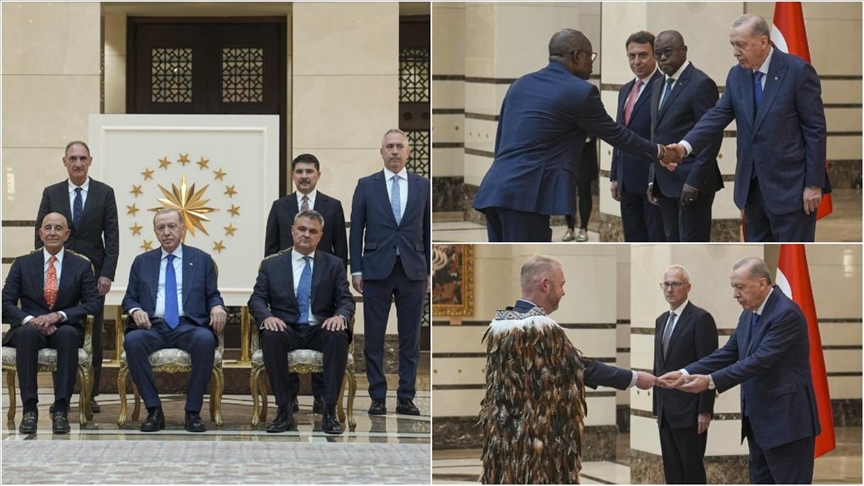 Cumhurbaşkanı Erdoğan 3 ülkenin büyükelçisini kabul etti