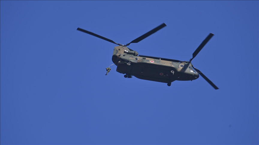 Japanese military plane with 2 on board crashes