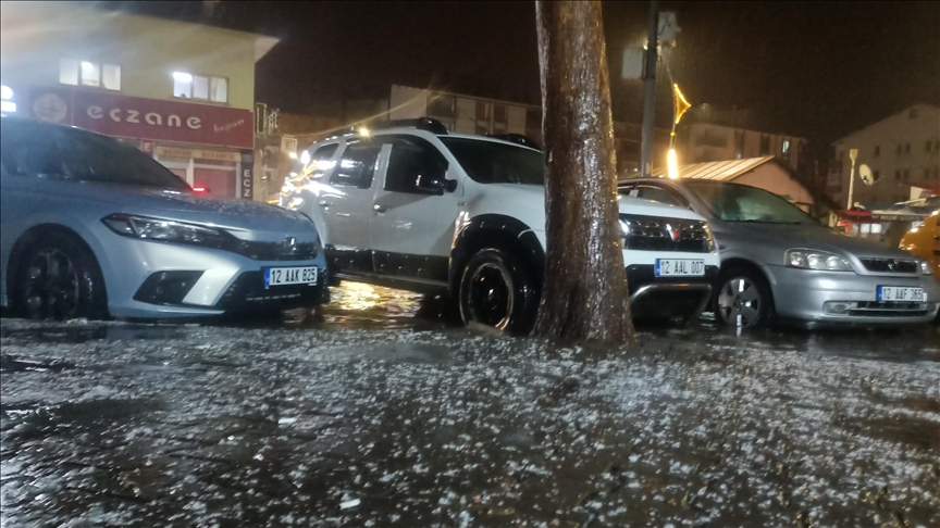Bingöl'de sağanak ve dolu etkili oldu