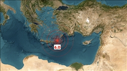 Akdeniz'de 6,0 büyüklüğünde deprem
