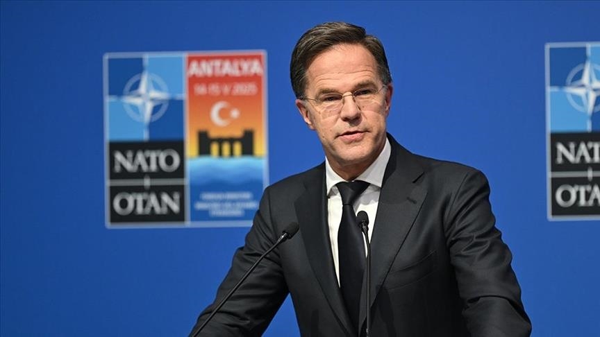 Sekreterê Giştî yê NATOyê Mark Rutte piştî Civîna Nefermî ya Wezîrên Karên Derva yên NATOyê axivî