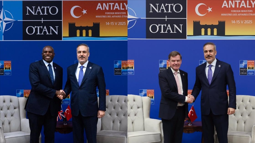 Хакан Фидан провел встречи с главами МИД Германии и Великобритании