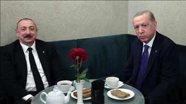 دیدار اردوغان و علی‌اف در تیرانا