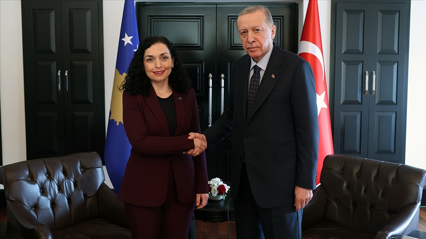 Kosova Cumhurbaşkanı Osmani, Cumhurbaşkanı Erdoğan’ı "sadık dost" olarak nitelendirdi
