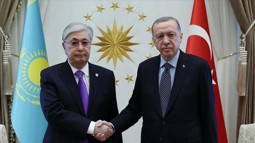 Turkish president, Kazakh counterpart discuss bilateral relations