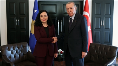 Kosova Cumhurbaşkanı Osmani, Cumhurbaşkanı Erdoğan’ı "sadık dost" olarak nitelendirdi