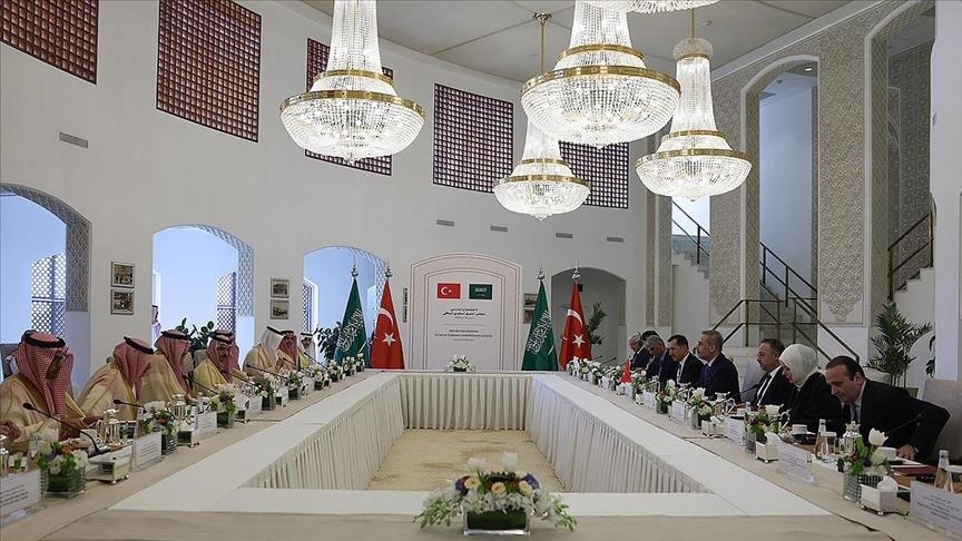 هاکان فیدان لەگەڵ هاوتا سعوودیەکەی بن فەرحان کۆبوویەوە