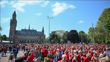 ‘Draw a Red Line for Gaza’ : Protesters rally in The Hague demanding Dutch action