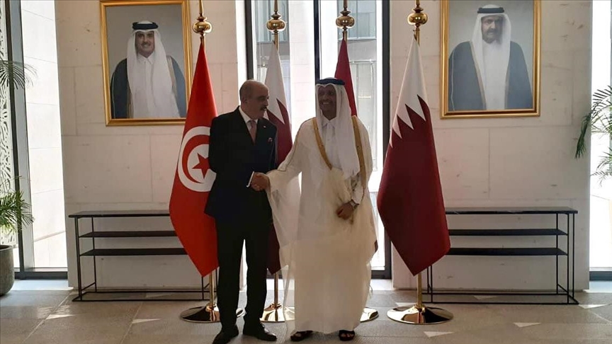 تونس وقطر تؤكدان وقوفهما مع الفلسطينيين ورفض تهجيرهم