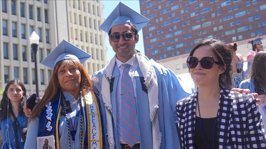 Freed Palestinian activist graduates from Columbia University