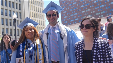 Freed Palestinian activist graduates from Columbia University