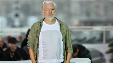At Cannes, Assange wears shirt listing names of Gaza children killed by Israel
