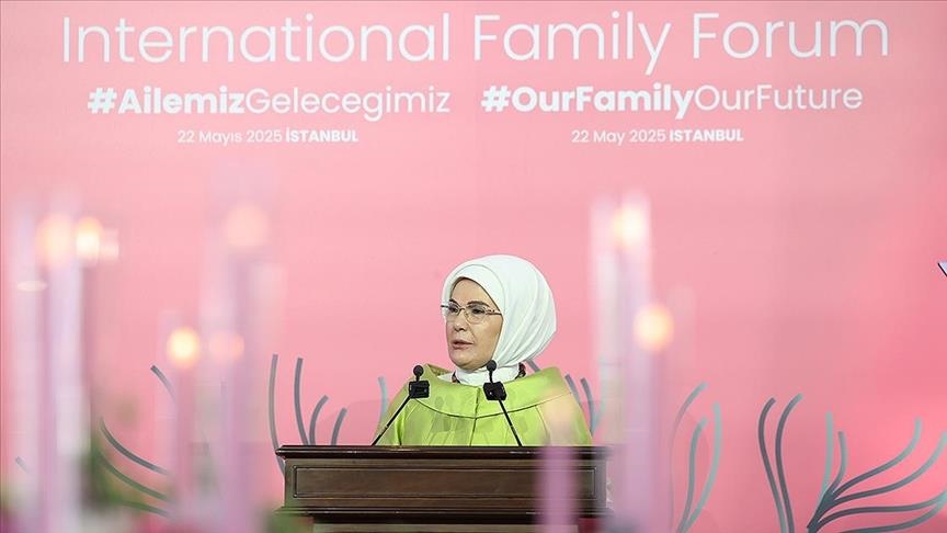 Turkish first lady calls for stronger family values at International Family Forum gala