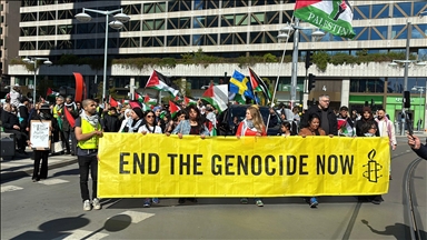 Thousands of people in Sweden, France protest Israel's aid blockade, attacks on Gaza