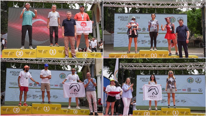İ'de Efeler Yolu Ultra Trail yarışları tamamlandı