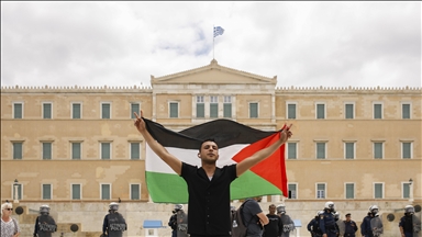 Greek leftist opposition parties urge government to end military cooperation with Israel, recognize Palestine as state