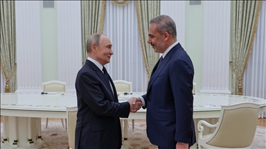 В Москве состоялась встреча президента РФ Владимира Путина с главой МИД Турции Хаканом Фиданом
