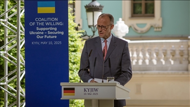 Western powers removed range restrictions on weapons supplied to Ukraine, Merz says