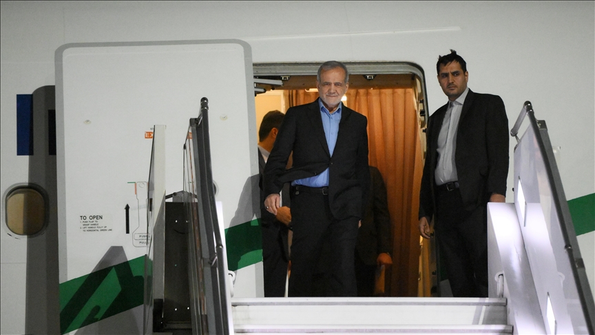 Iran’s president arrives in Oman on his 1st Gulf trip since resuming office amid nuclear talks with US