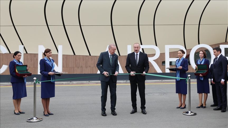Azerbaïdjan: Erdogan et Aliyev inaugurent l'aéroport international de Lachine