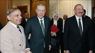 Serokomar Erdogan bi Serokwezîrê Azerbeycanê Aliyev û Serokwezîrê Pakistanê Şerîf ra hevdîtin kir