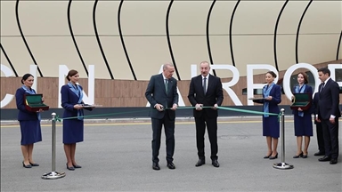Erdogan i Aliyev svečano otvorili aerodrom u azerbejdžanskom gradu Lačinu